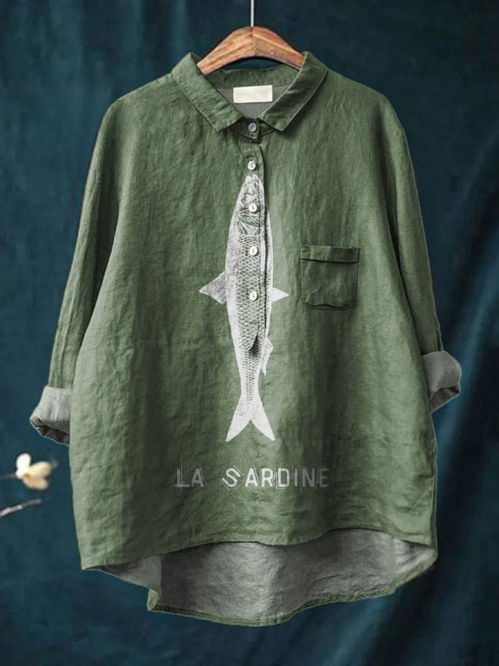 DELACROIX | Adèle Elegant Mönstrad Blus