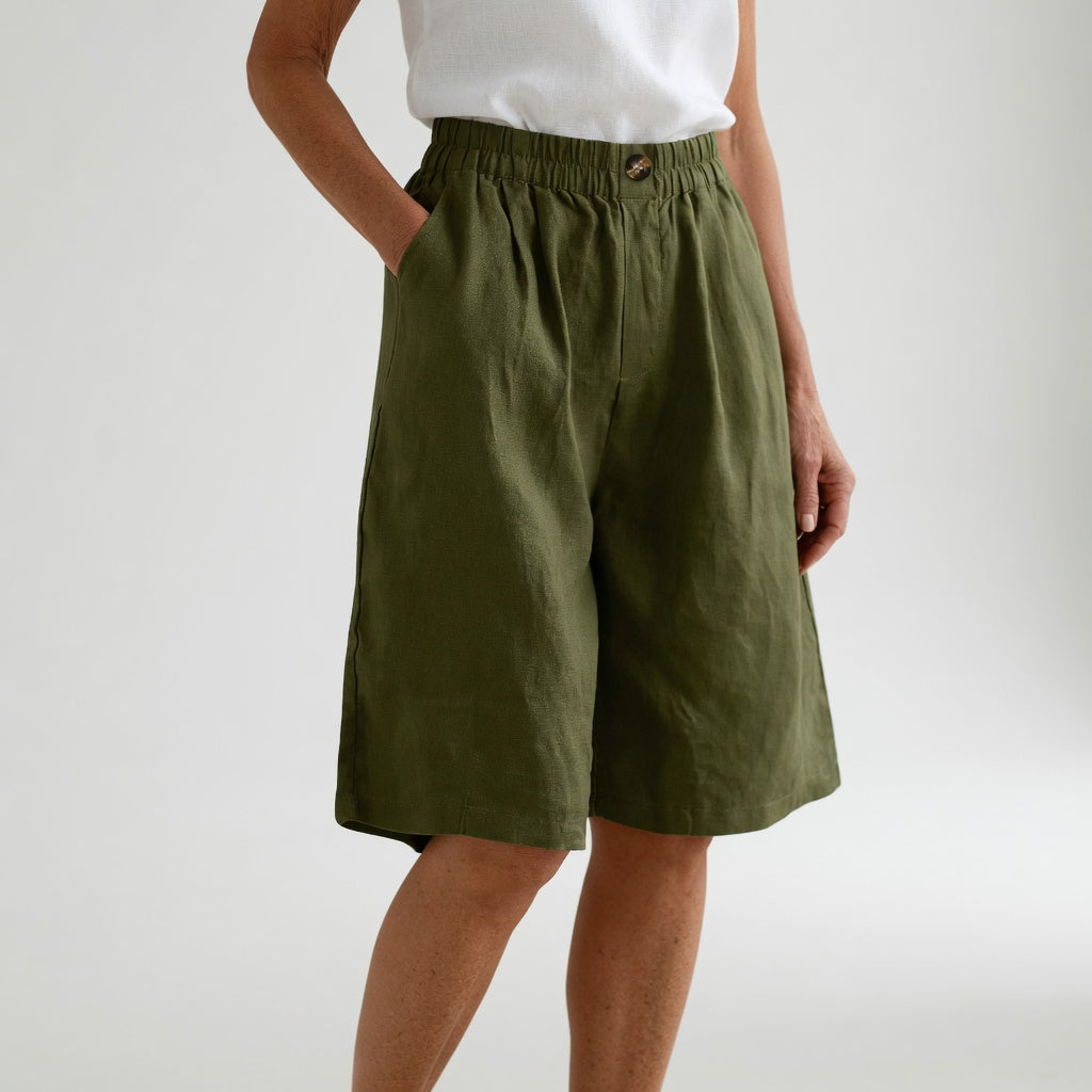 Wandeline™ | Vida Elastisk Midja Naturlig Sommarkomfort Shorts