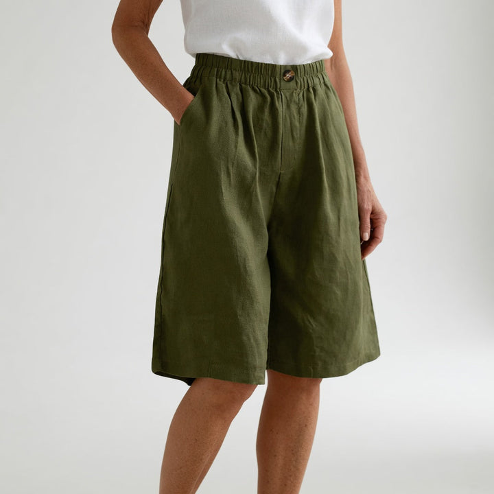 Wandeline™ | Vida Elastisk Midja Naturlig Sommarkomfort Shorts