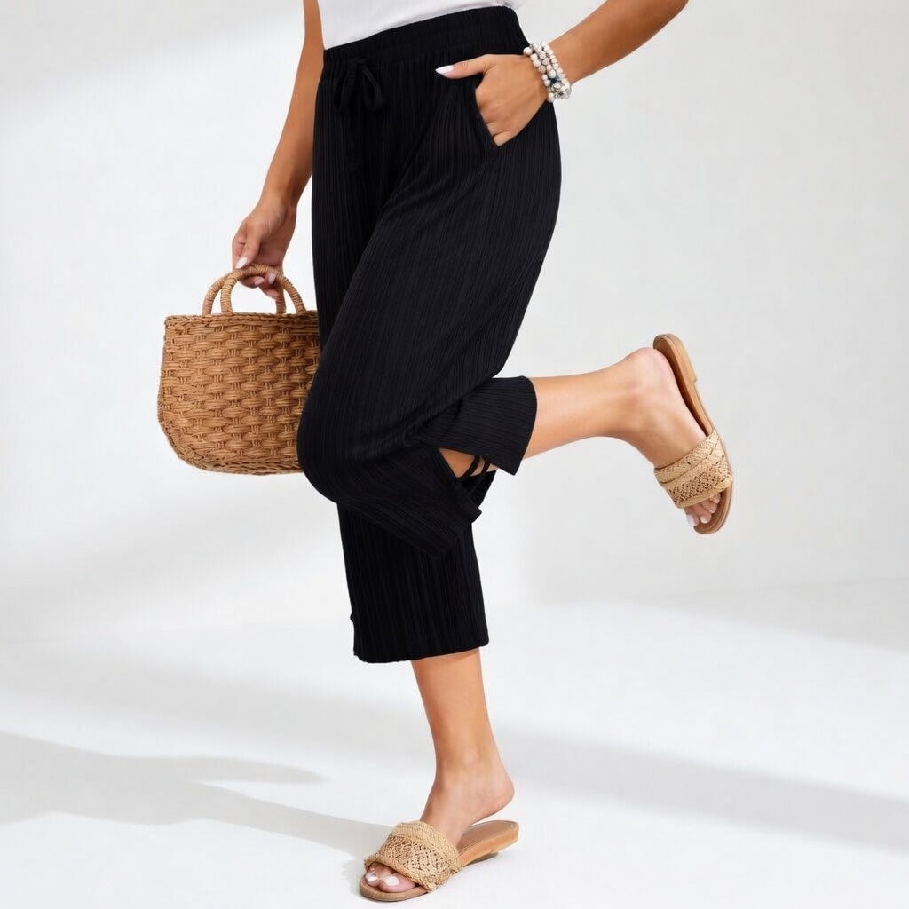 Lauréline™ | Elegant Bekväm Flytande Sommarbyxor