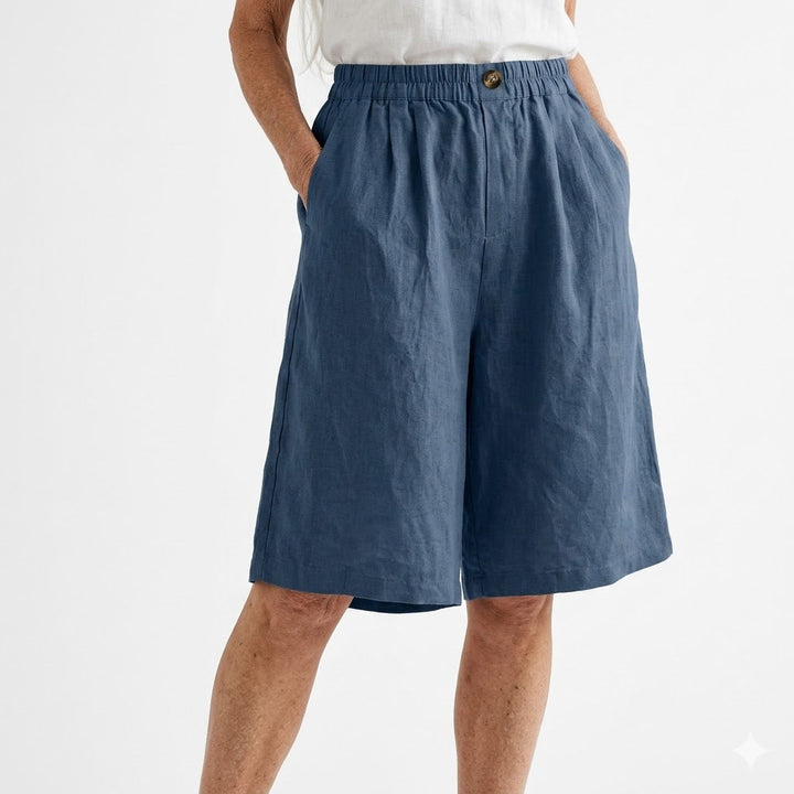 Wandeline™ | Vida Elastisk Midja Naturlig Sommarkomfort Shorts