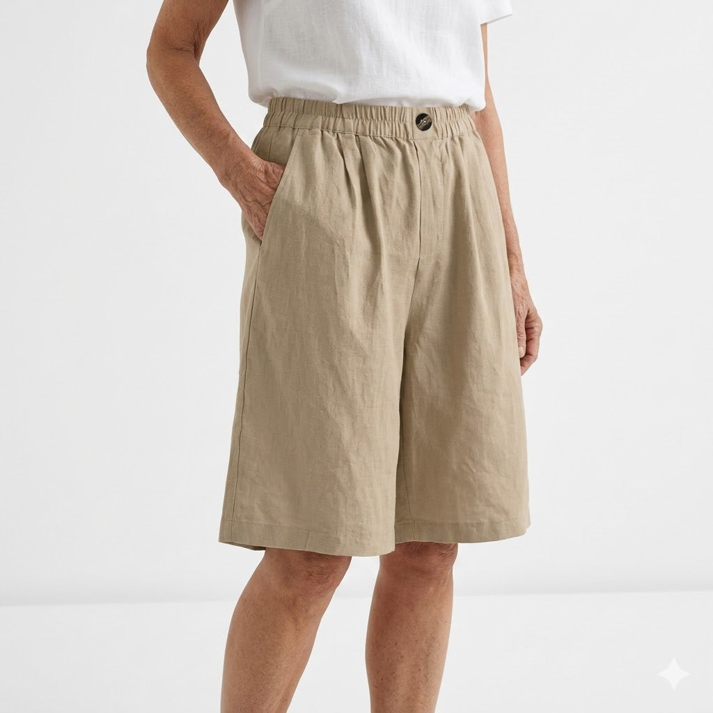 Wandeline™ | Vida Elastisk Midja Naturlig Sommarkomfort Shorts