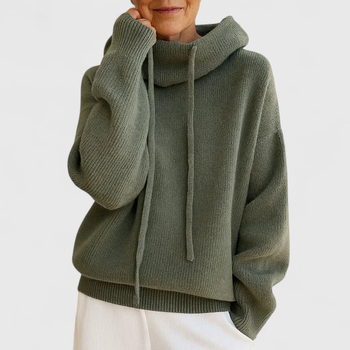 Seren | Mysig Stickad Hoodie