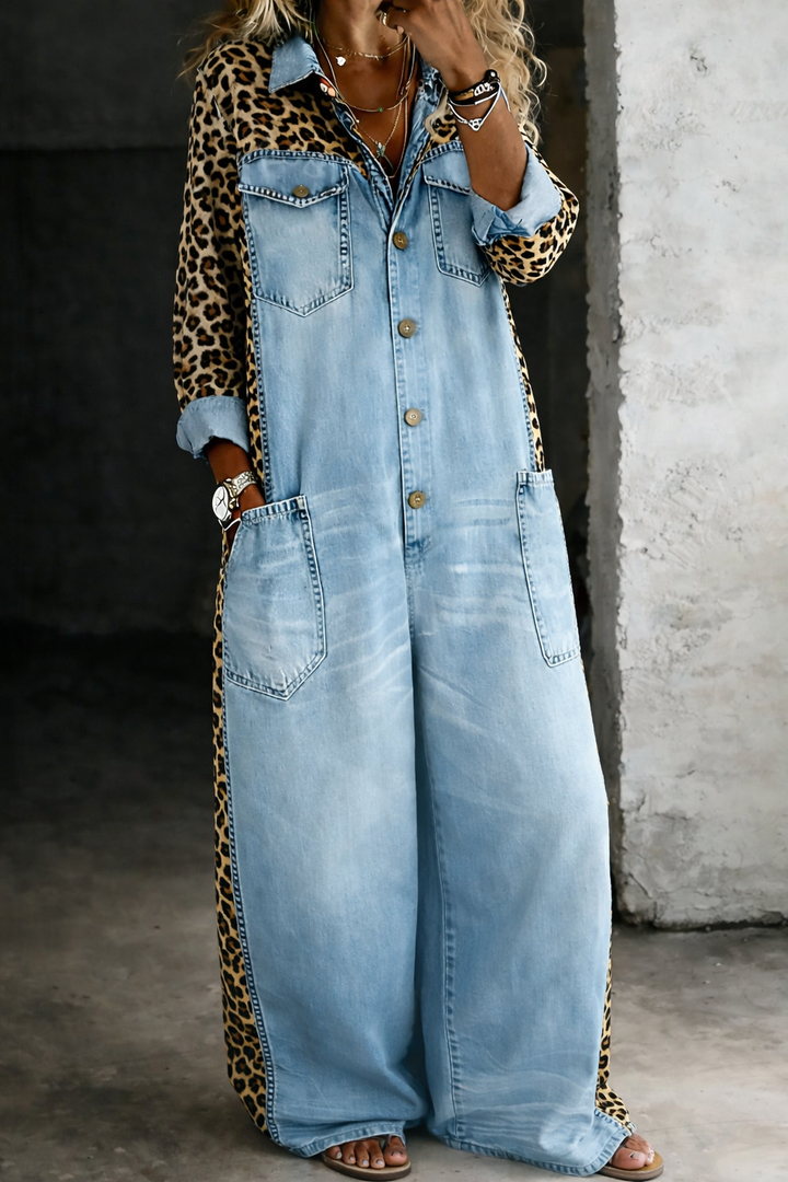 Amanda | Endelad Denim Skjortoverall