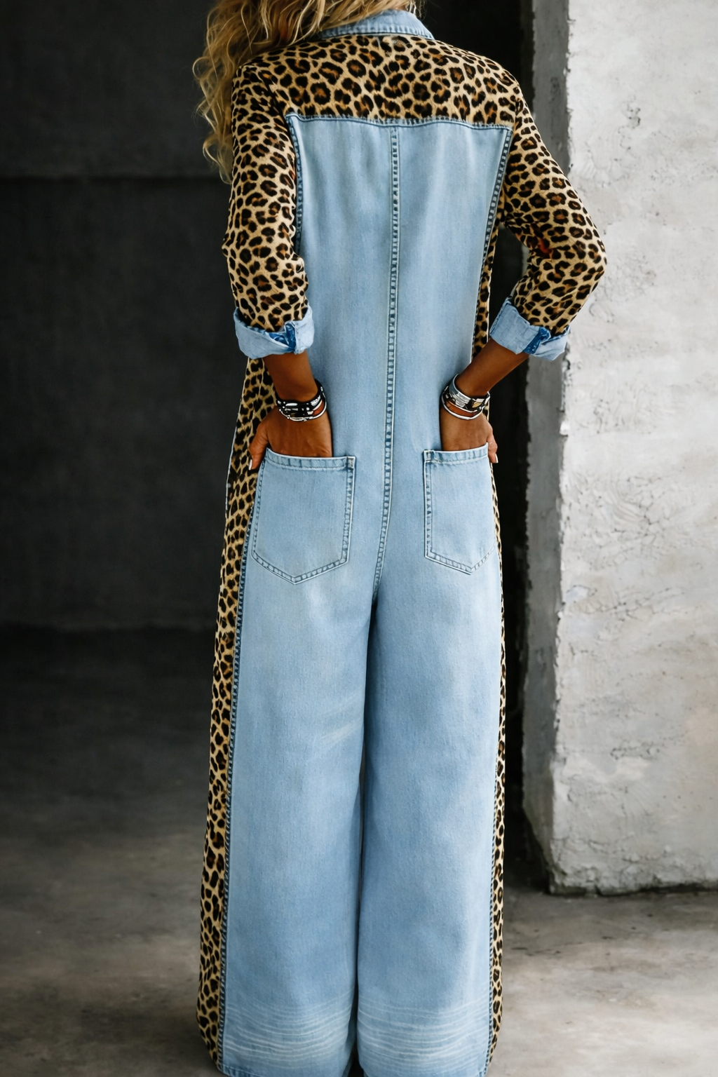 Amanda | Endelad Denim Skjortoverall