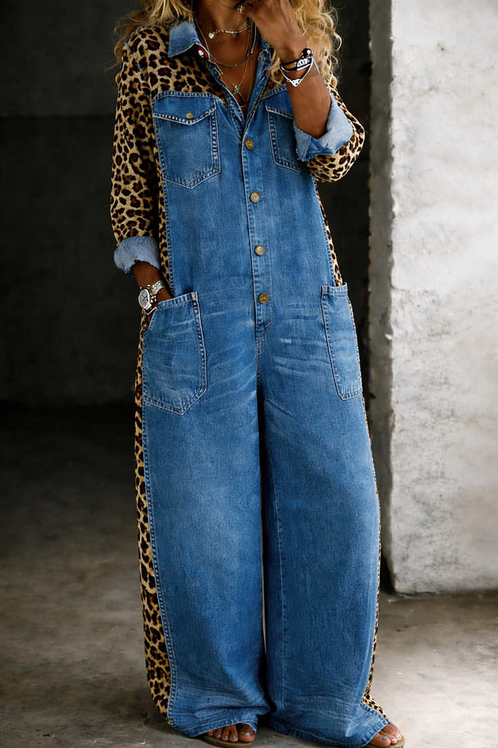 Amanda | Endelad Denim Skjortoverall