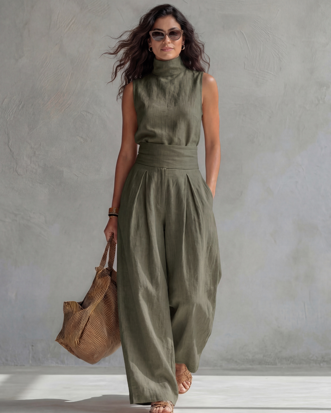 Maria | Elegant Set med Vida Ben och Topp