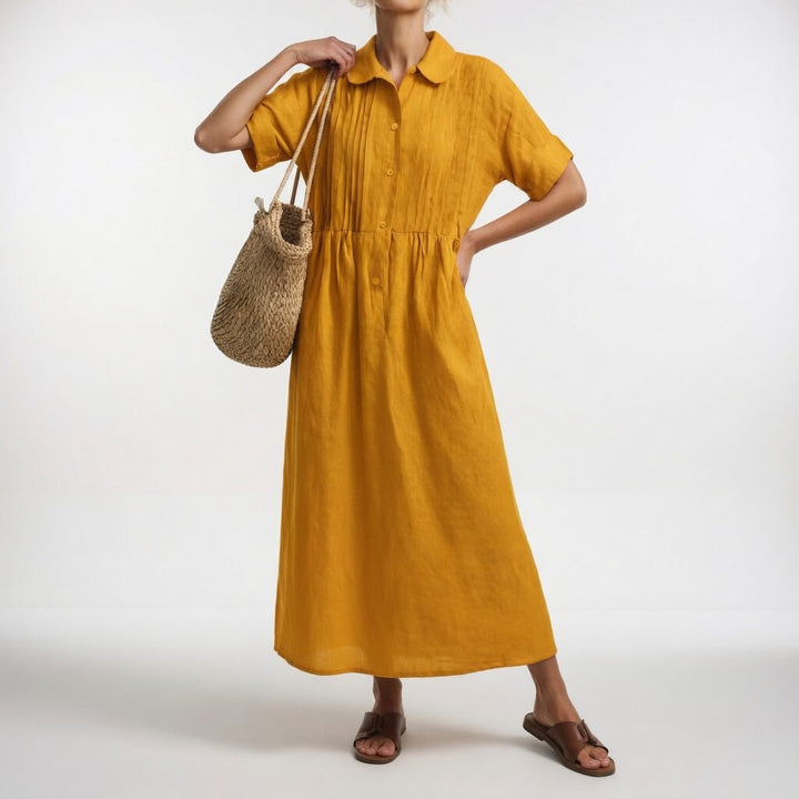 Lysandra™ | Flytande Sommar Skjortklänning
