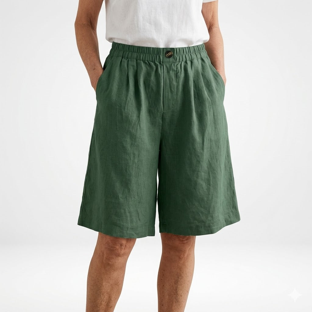 Wandeline™ | Vida Elastisk Midja Naturlig Sommarkomfort Shorts