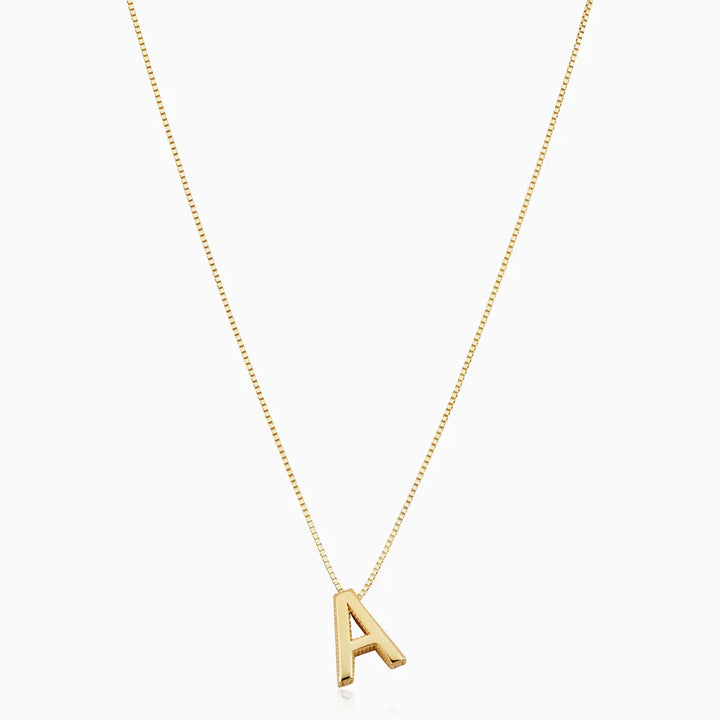 Chic Kärleksbrev Guld Initial Halsband