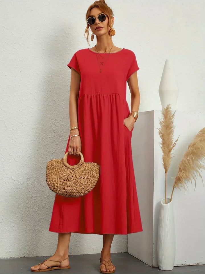 Gabrielle™ | Flytande Midi Tidlös Elegansklänning