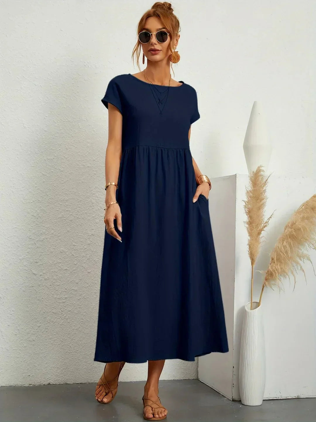 Gabrielle™ | Flytande Midi Tidlös Elegansklänning