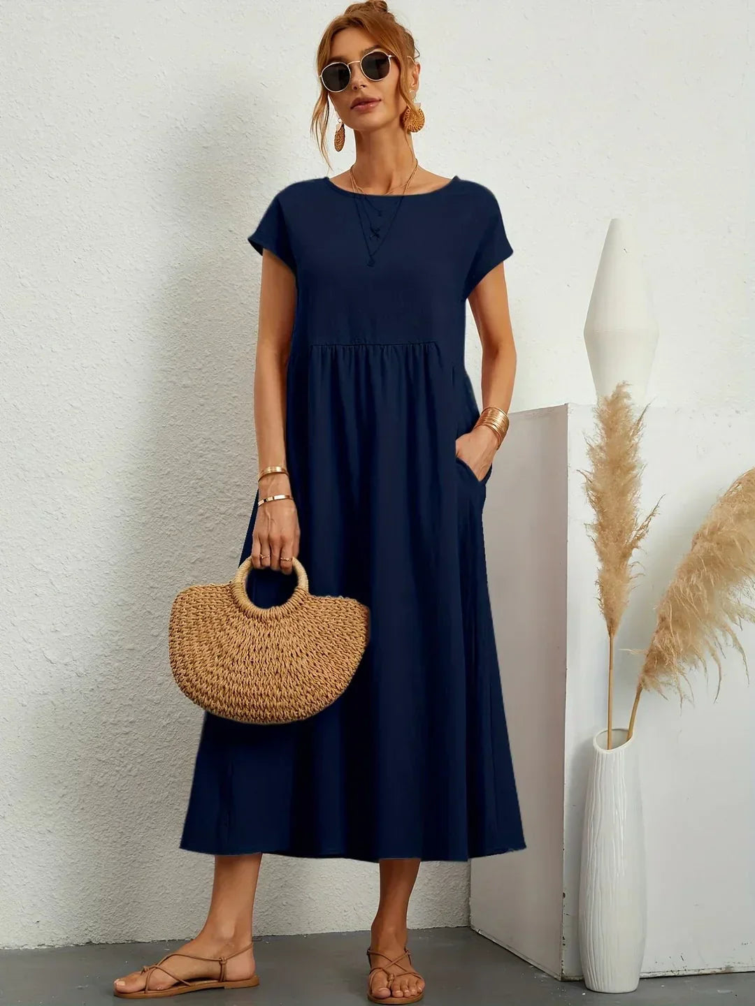 Gabrielle™ | Flytande Midi Tidlös Elegansklänning