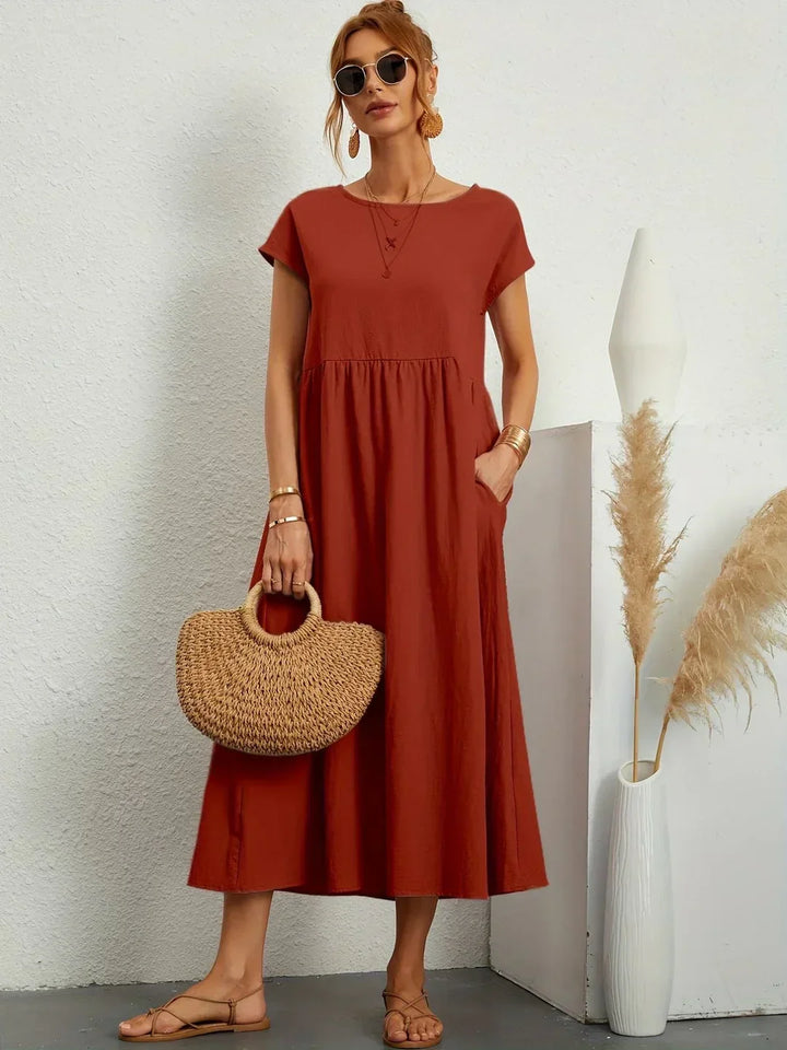 Gabrielle™ | Flytande Midi Tidlös Elegansklänning