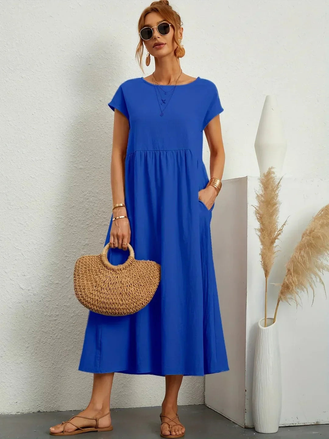 Gabrielle™ | Flytande Midi Tidlös Elegansklänning