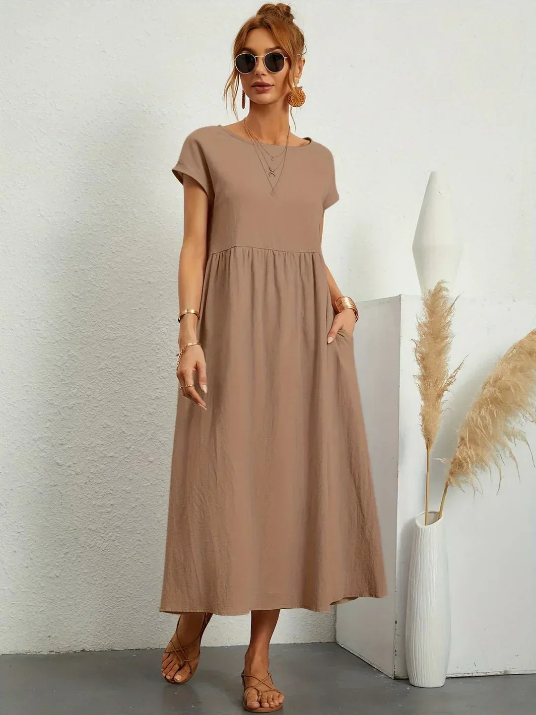 Gabrielle™ | Flytande Midi Tidlös Elegansklänning