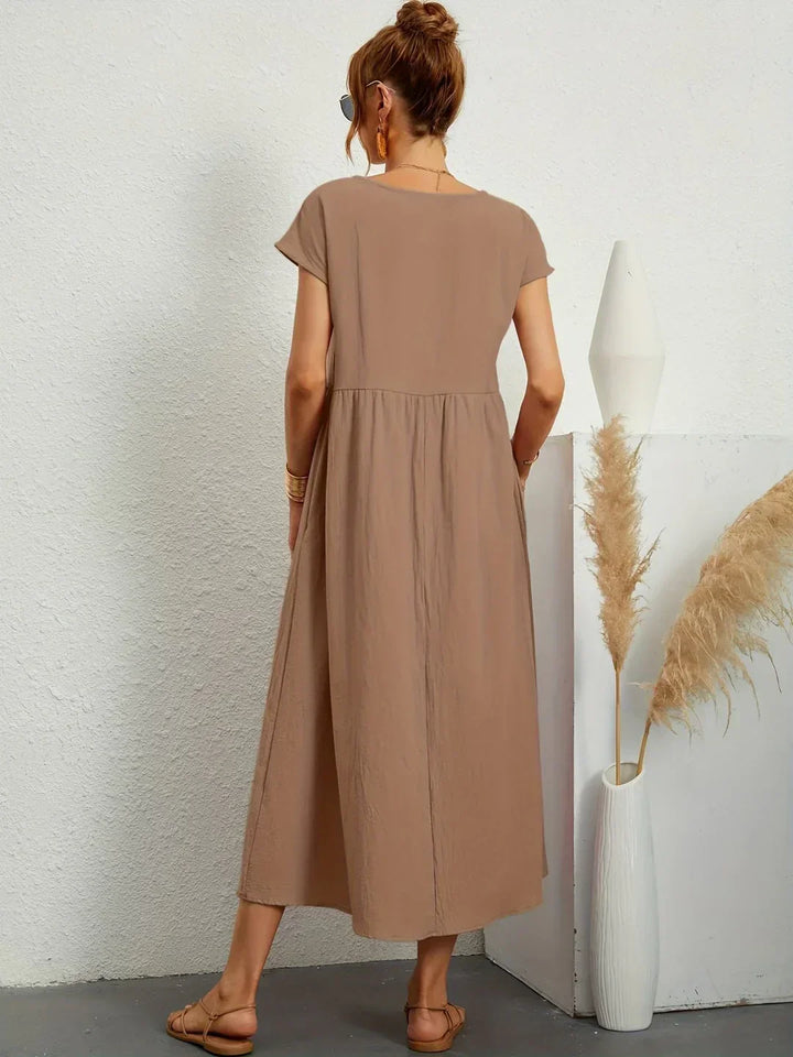 Gabrielle™ | Flytande Midi Tidlös Elegansklänning