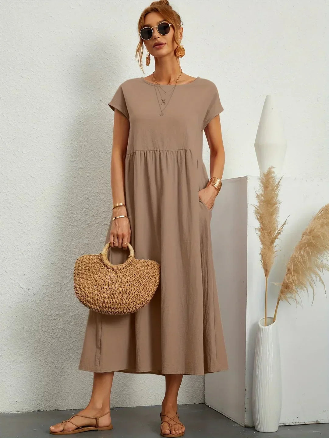 Gabrielle™ | Flytande Midi Tidlös Elegansklänning