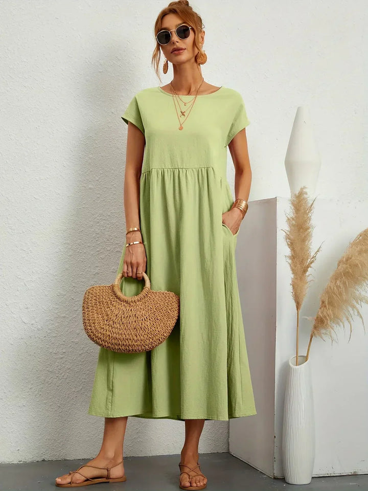 Gabrielle™ | Flytande Midi Tidlös Elegansklänning