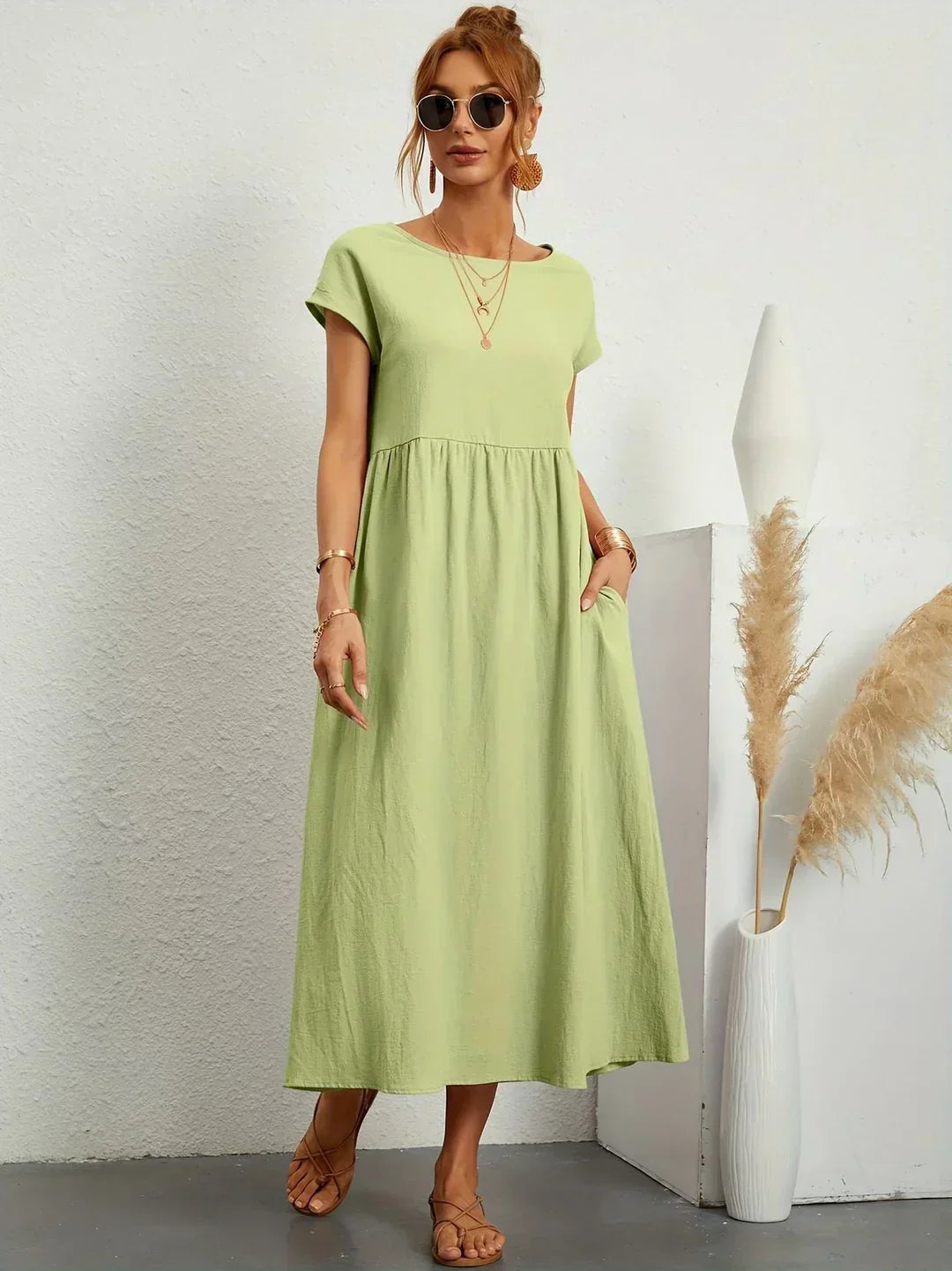 Gabrielle™ | Flytande Midi Tidlös Elegansklänning