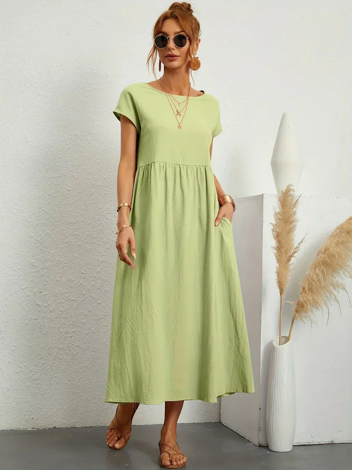 Gabrielle™ | Flytande Midi Tidlös Elegansklänning