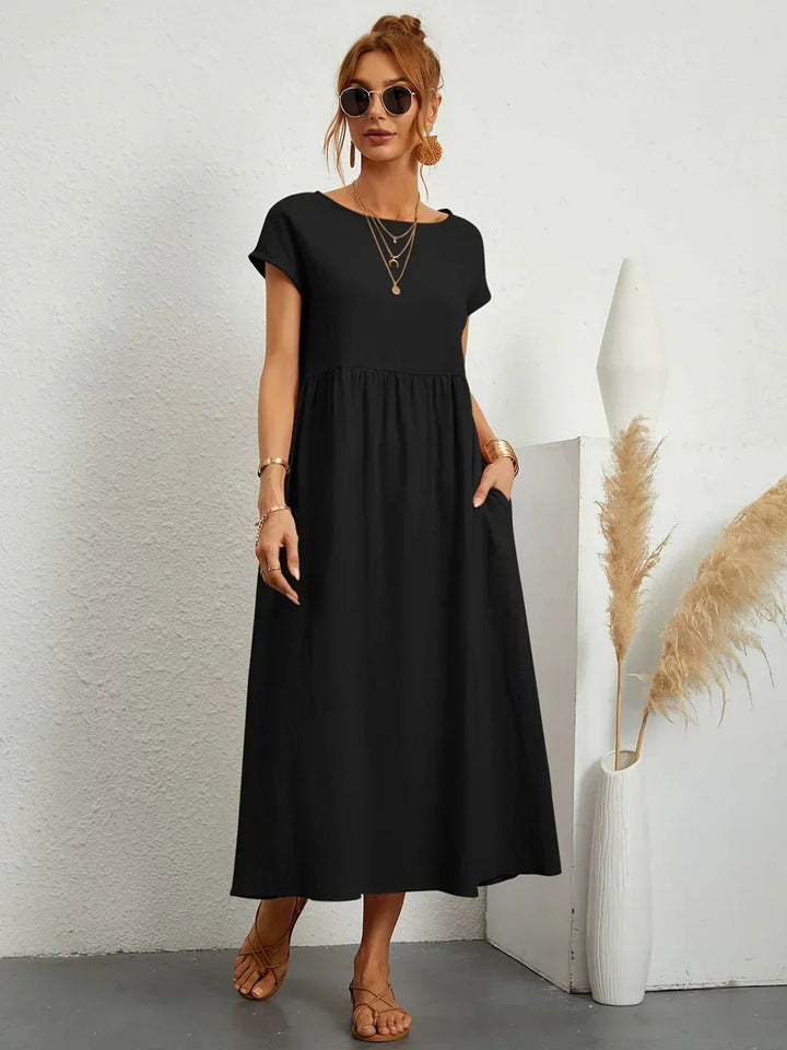 Gabrielle™ | Flytande Midi Tidlös Elegansklänning