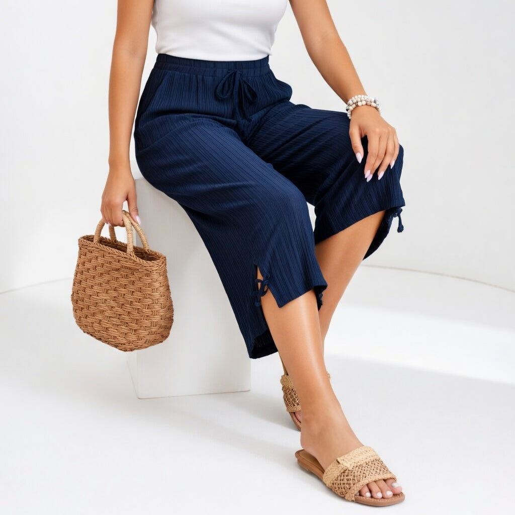 Lauréline™ | Elegant Bekväm Flytande Sommarbyxor