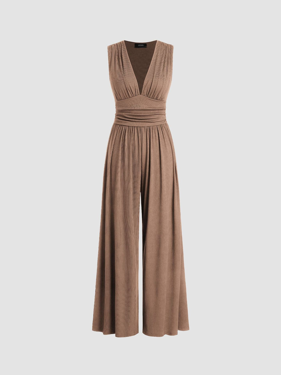 Charity – Chic ärmlös jumpsuit med vida ben
