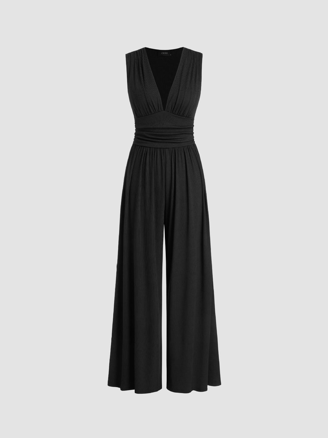 Charity – Chic ärmlös jumpsuit med vida ben