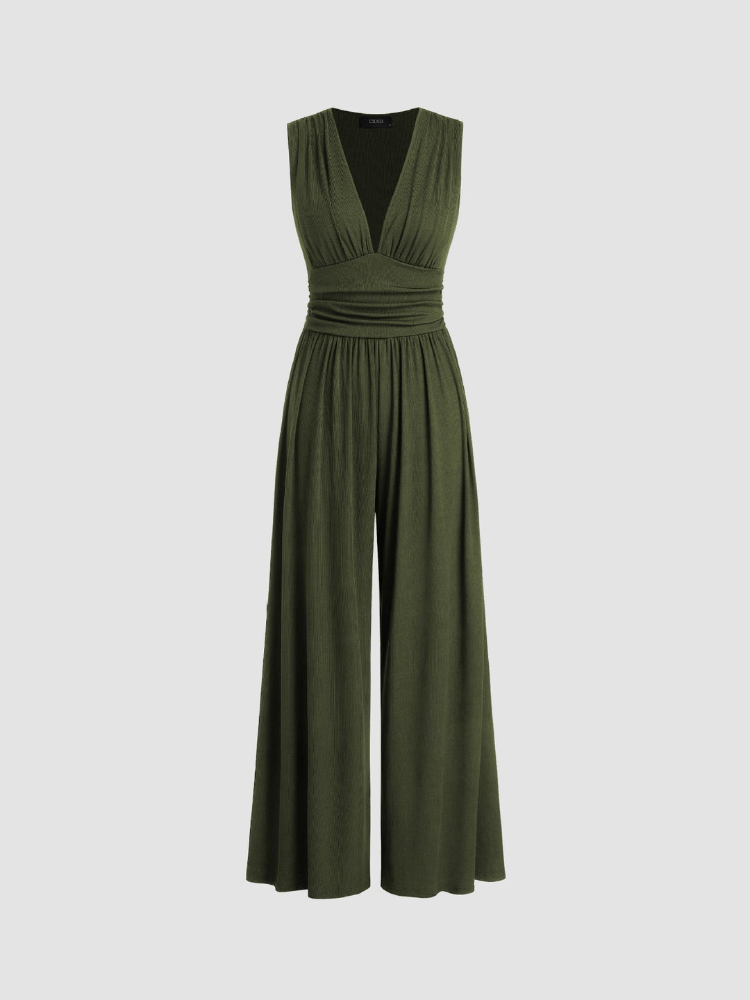 Charity – Chic ärmlös jumpsuit med vida ben