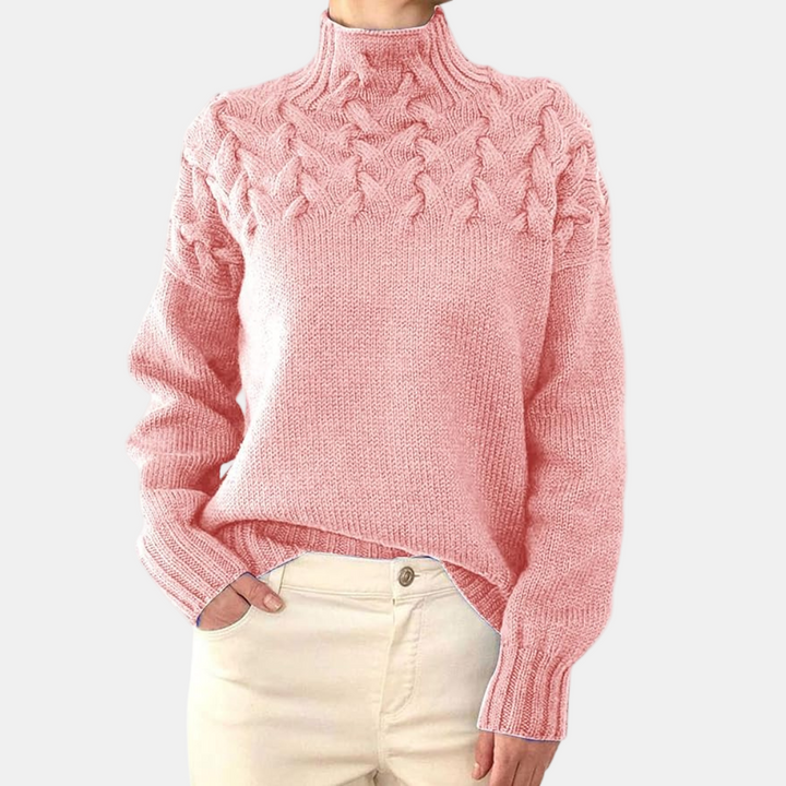 Eulalia | Varm Stickad Polotröja