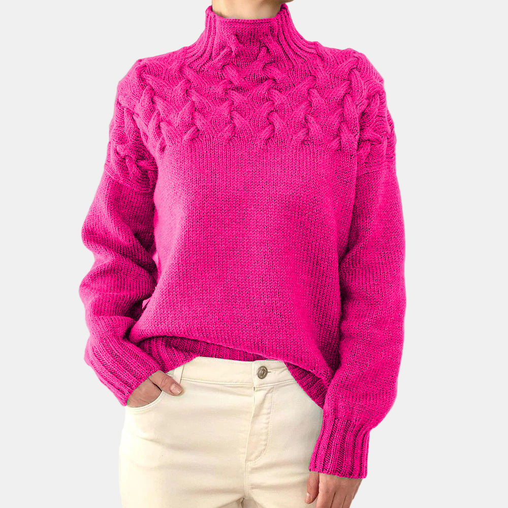 Eulalia | Varm Stickad Polotröja