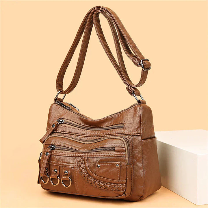Lilith - Tidlös Multi-Lager Crossbody Väska