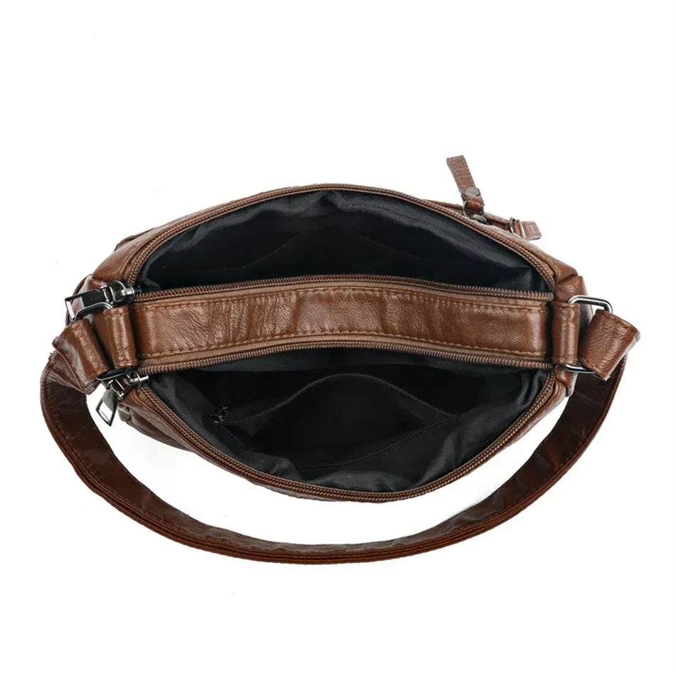 Lilith - Tidlös Multi-Lager Crossbody Väska