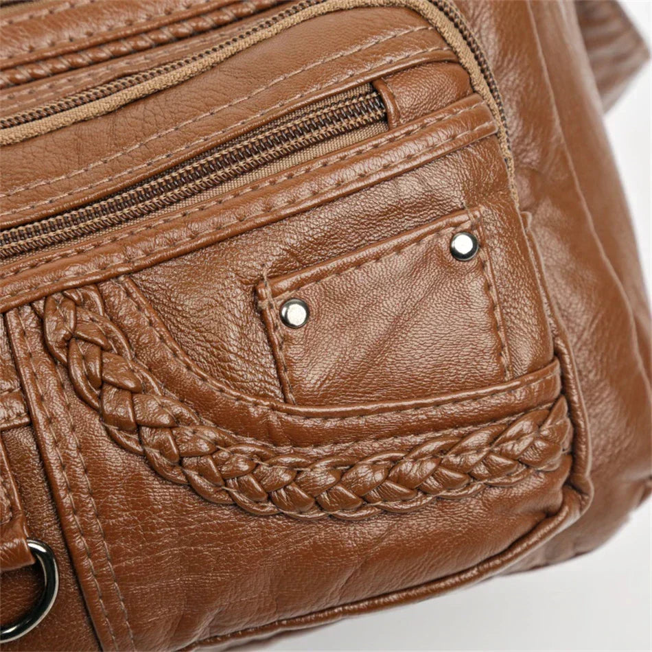 Lilith - Tidlös Multi-Lager Crossbody Väska