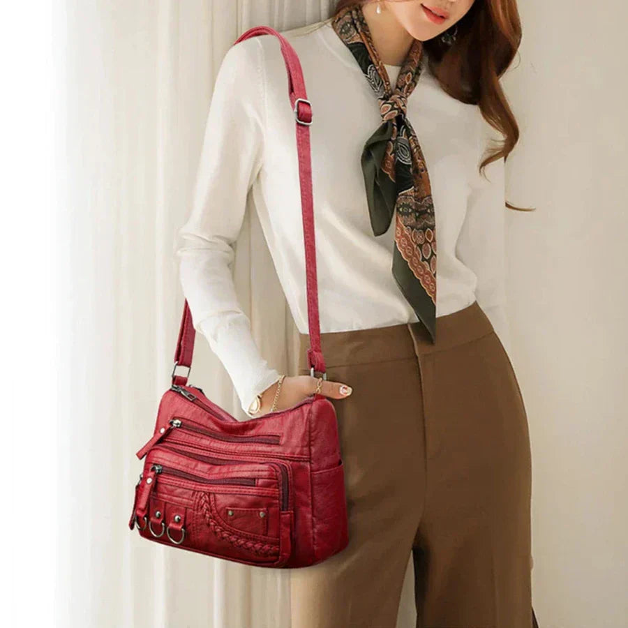 Lilith - Tidlös Multi-Lager Crossbody Väska