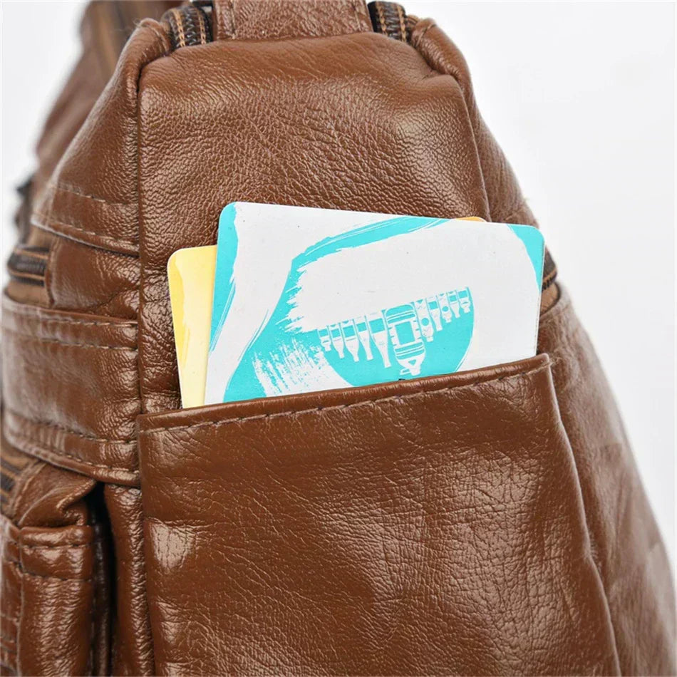 Lilith - Tidlös Multi-Lager Crossbody Väska