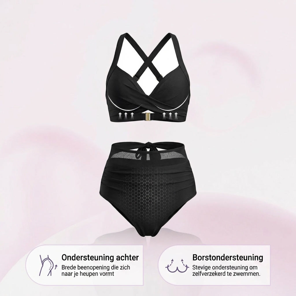 Sabine | 2-in-1 hoog Getailleerde Tummy Control Bikini