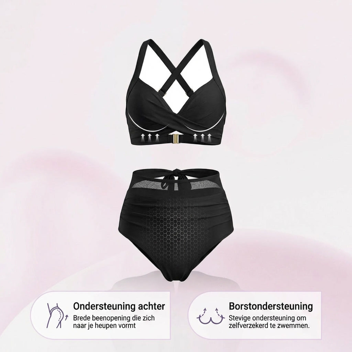 Sabine | 2-in-1 hoog Getailleerde Tummy Control Bikini