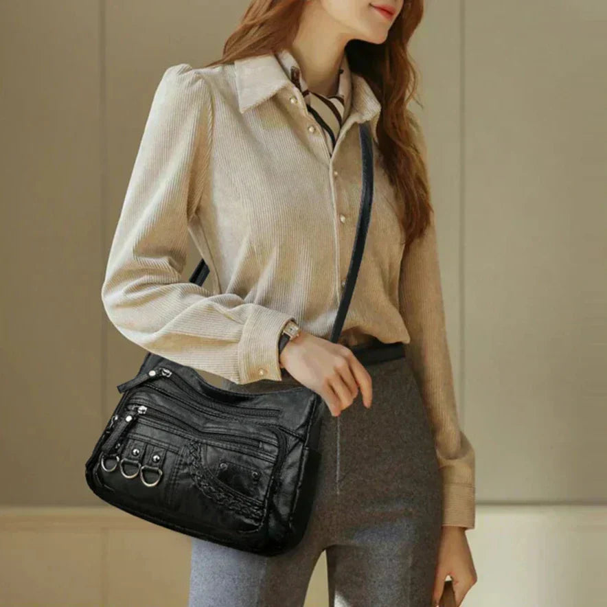 Lilith - Tidlös Multi-Lager Crossbody Väska