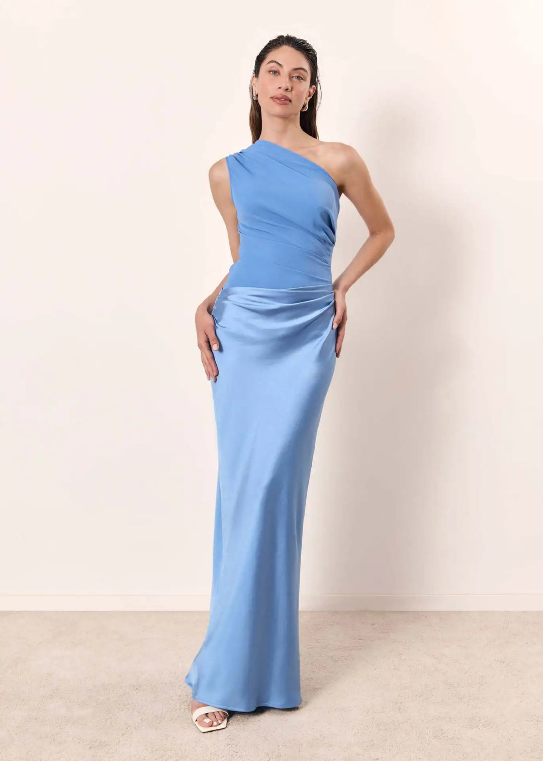 Luna™ | Satin Maxiklänning med Slits