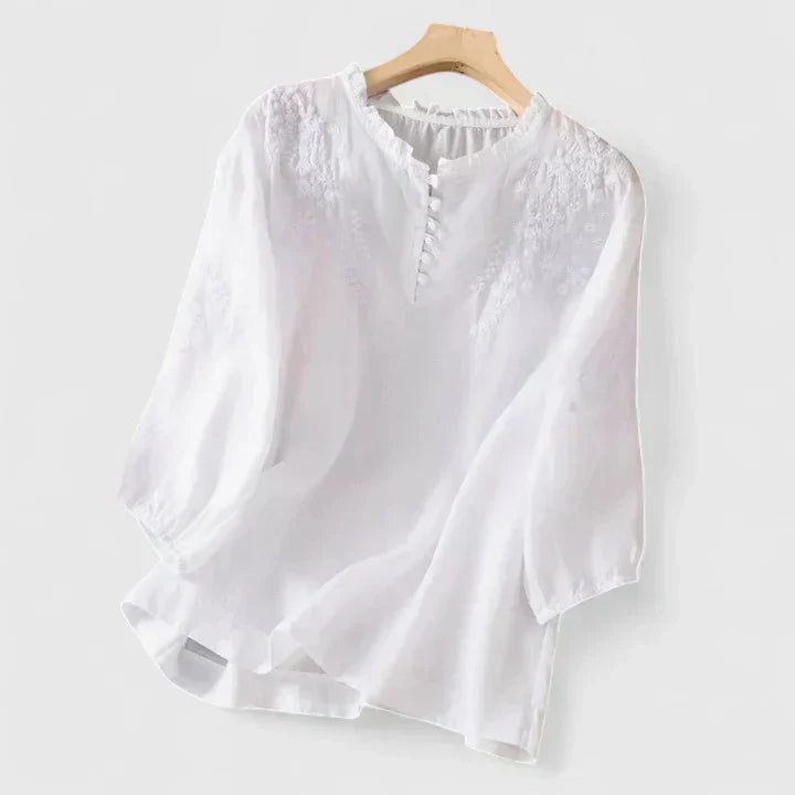 Vasilene | Elegant Knäppt Blus