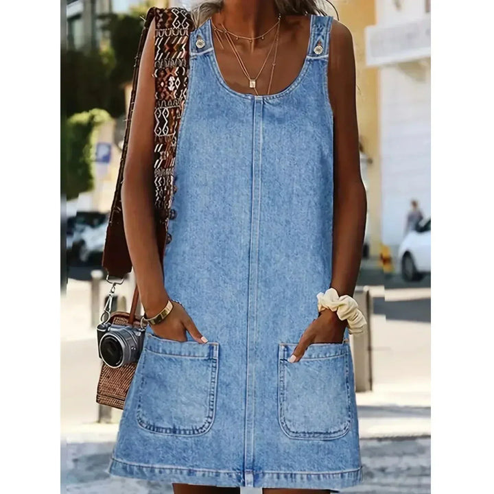 Emma Avslappnad Denimlook Klänning