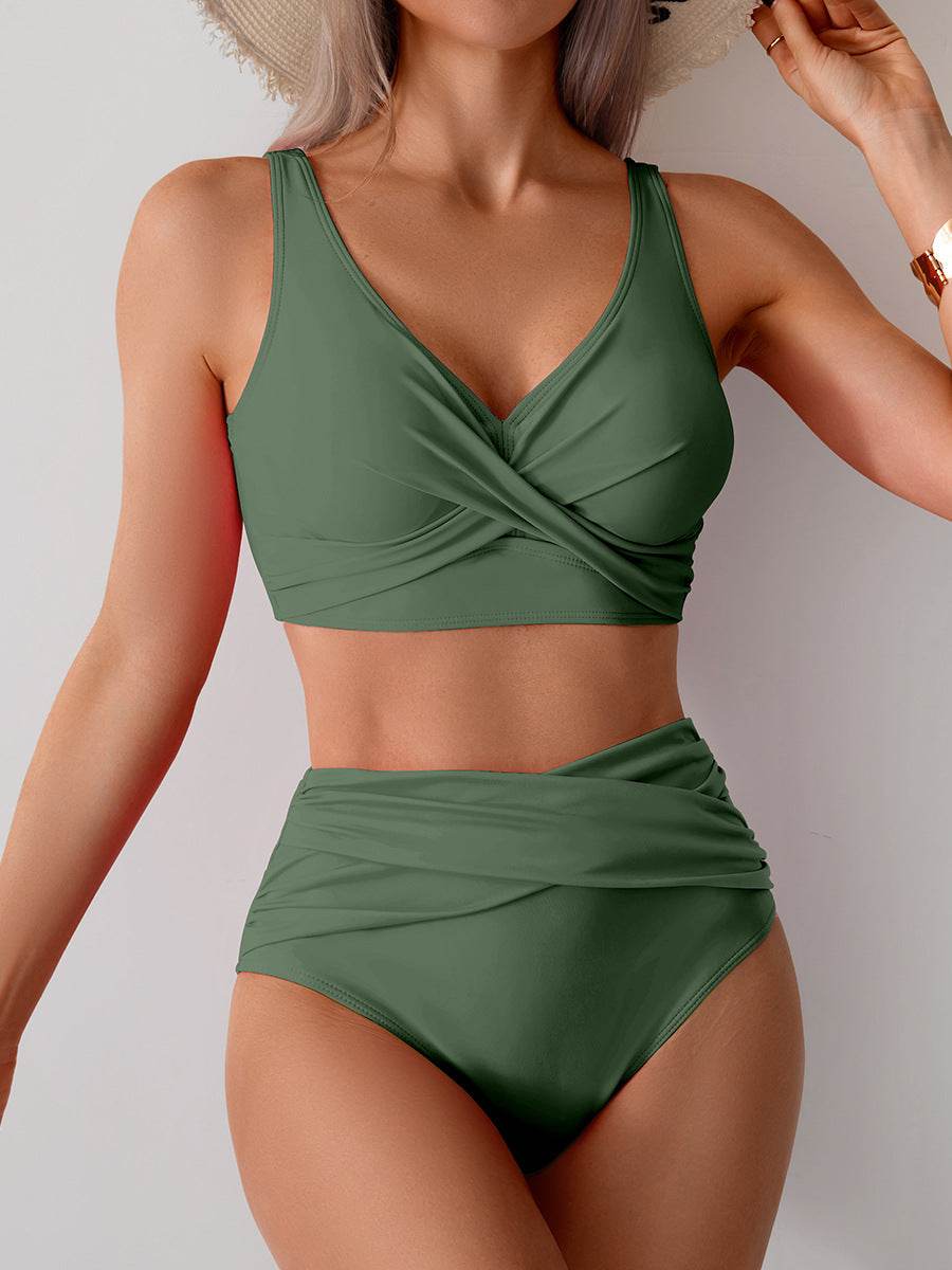 Jasmijn | Höghöftad Bikini med Twist-Detalj