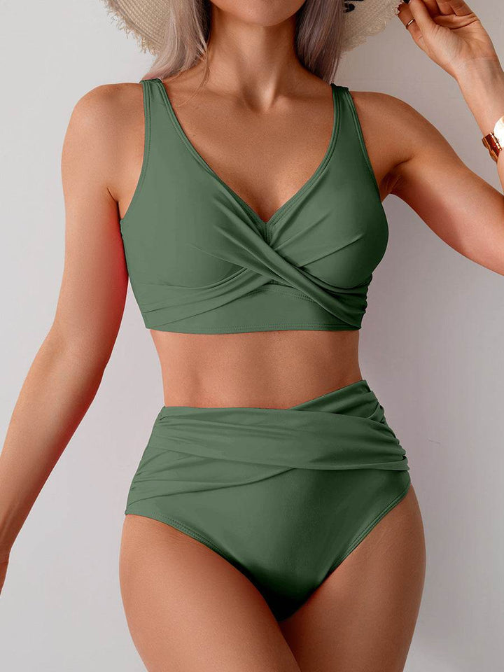Jasmijn | Höghöftad Bikini med Twist-Detalj