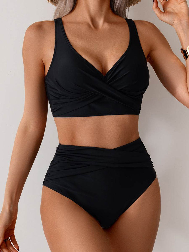 Jasmijn | Höghöftad Bikini med Twist-Detalj