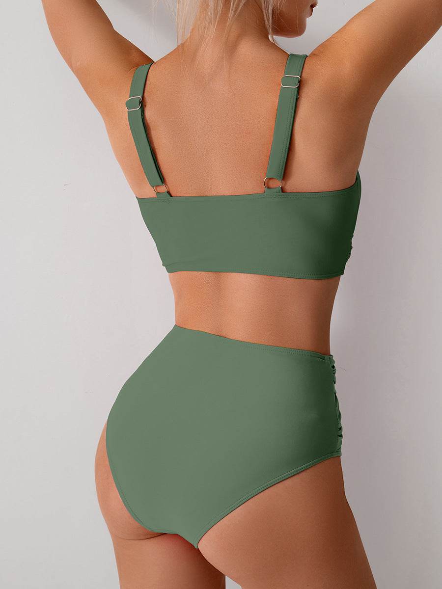 Jasmijn | Höghöftad Bikini med Twist-Detalj