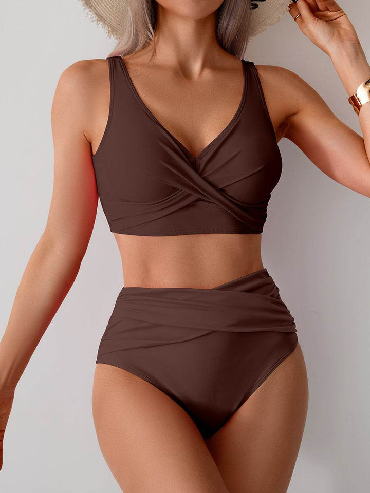 Jasmijn | Höghöftad Bikini med Twist-Detalj