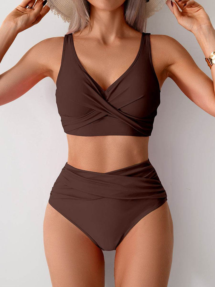 Jasmijn | Höghöftad Bikini med Twist-Detalj