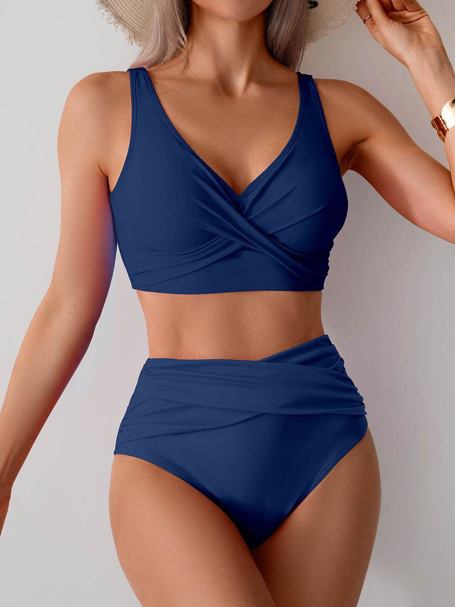 Jasmijn | Höghöftad Bikini med Twist-Detalj